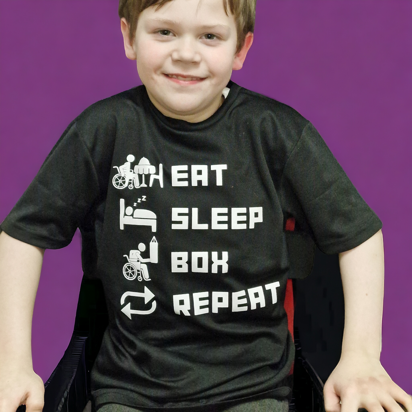 Eat, Sleep, Box, Repeat T-shirt - Child